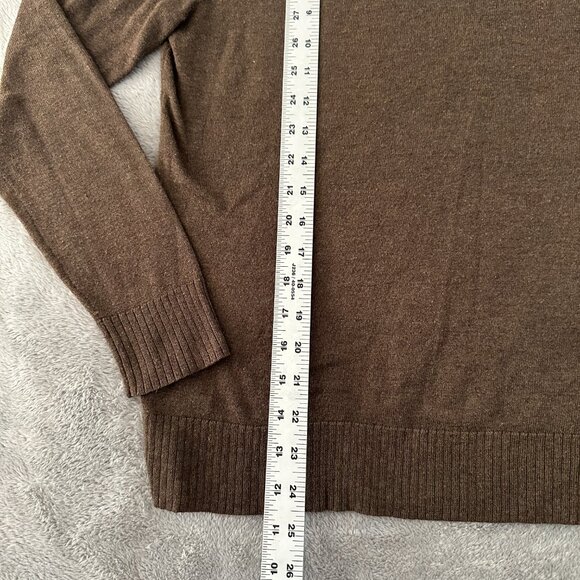 Smartwool Men's Sparwood Brown Wool Blend Sweater SMALL - Picture 2 of 7